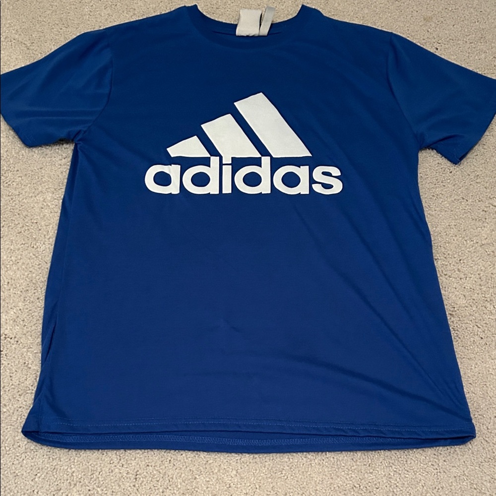 Adidas Royal Blue Tee with White Logo